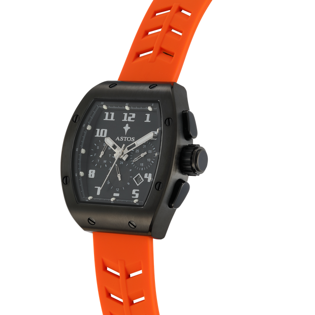 Millionaire 2.0 Black - Orange Strap