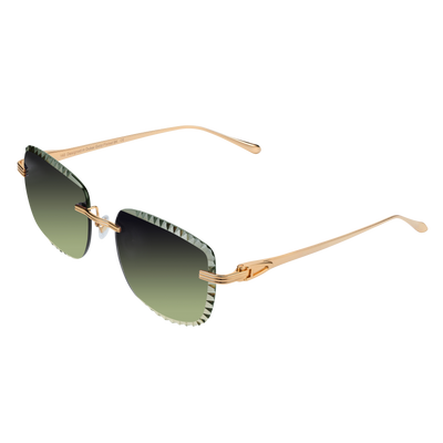 Men's Eyewear Premium Diamond Cut Green