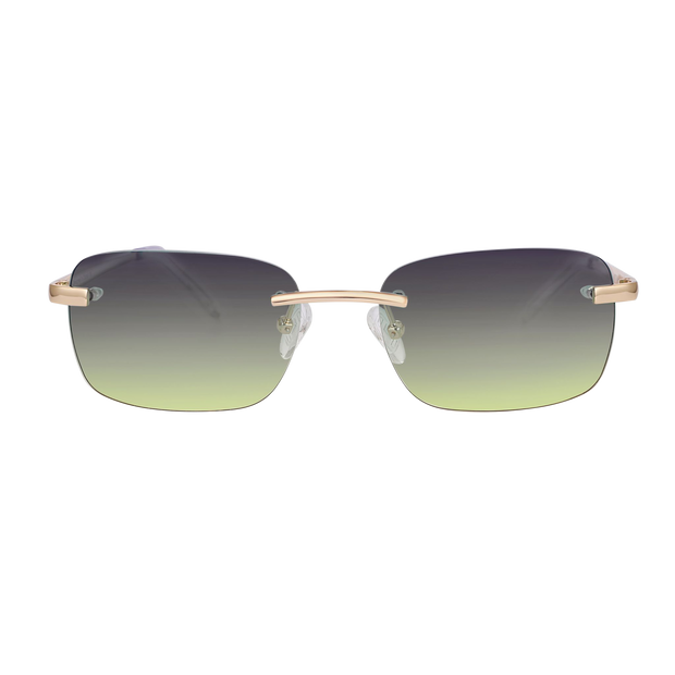 Women's Eyewear Green gradient | 9K Gold plated